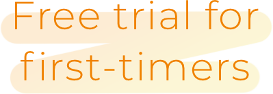 Free trial for first-timers