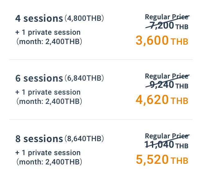 Monthly Plans with Private Session